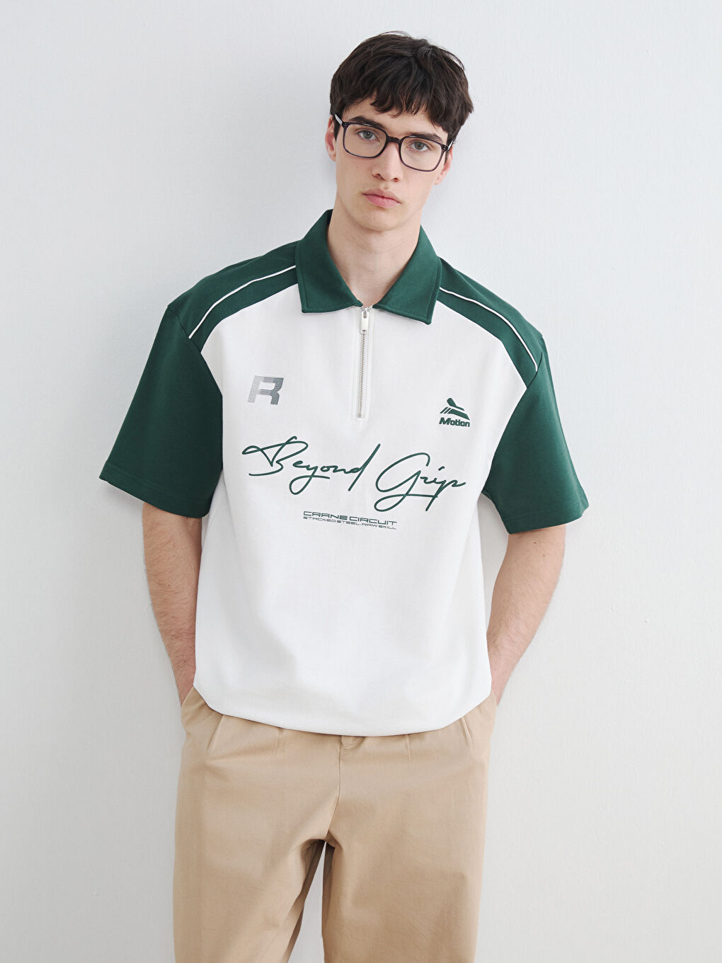 Polokragen Bedrucktes Herren T-Shirt