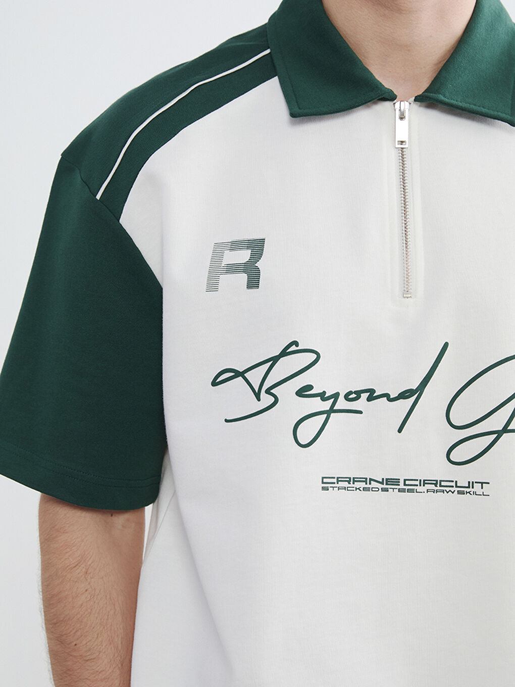 Polokragen Bedrucktes Herren T-Shirt-2