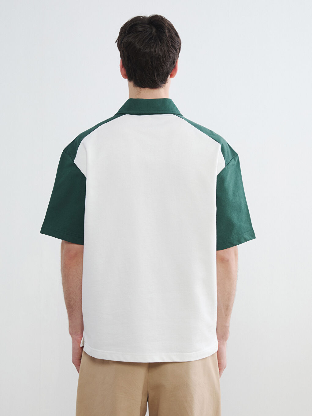 Polokragen Bedrucktes Herren T-Shirt-3