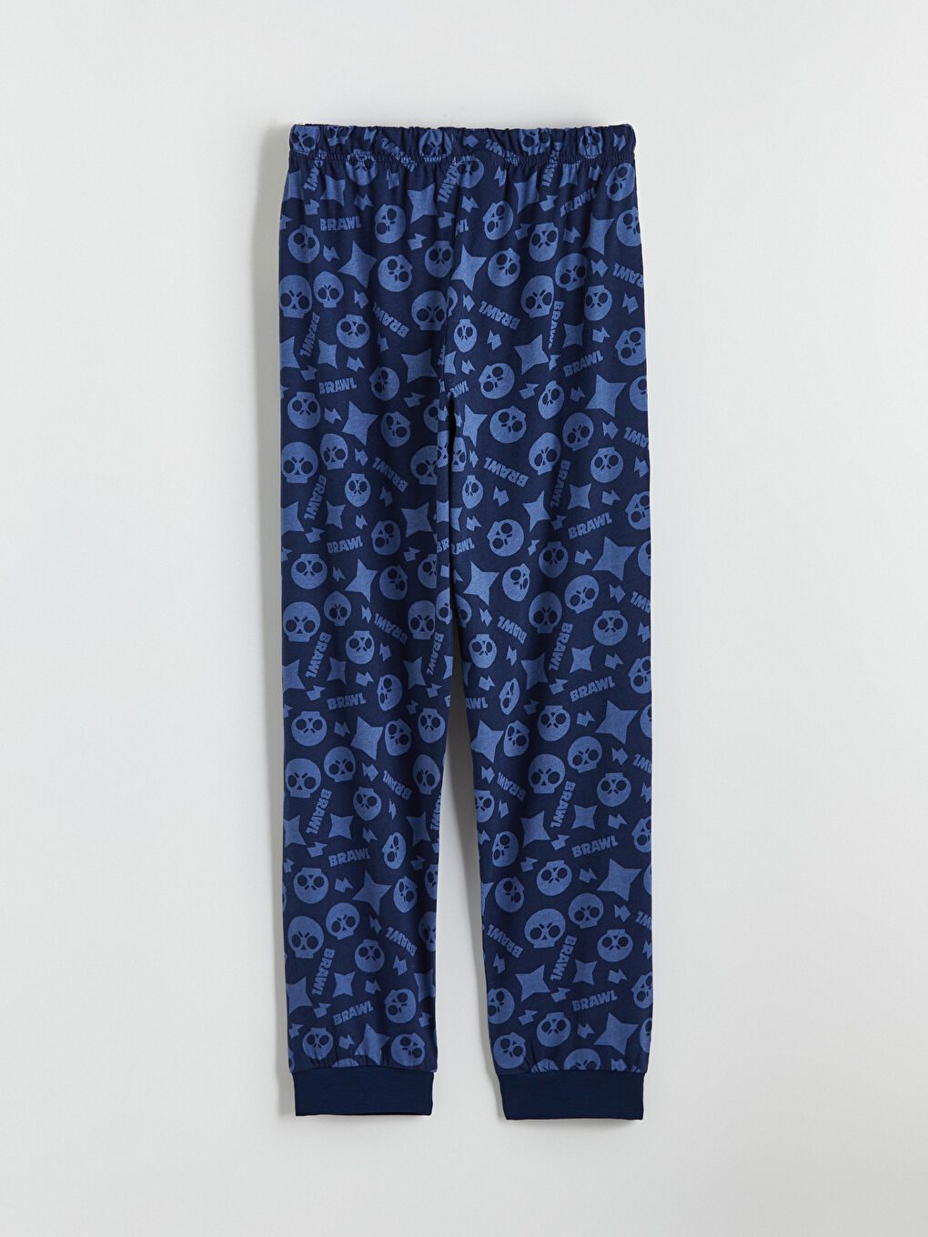 Lacivert Brawl Stars Baskılı Erkek Çocuk Pijama Takımı-6