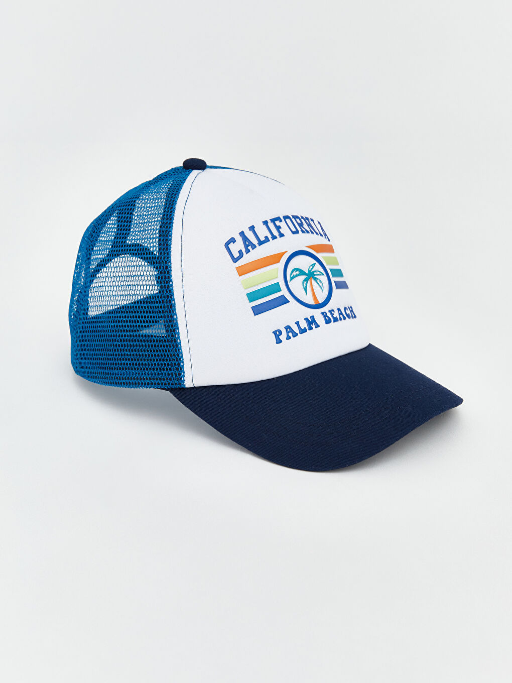 California Nakışlı Erkek Bebek Kep Şapka-1