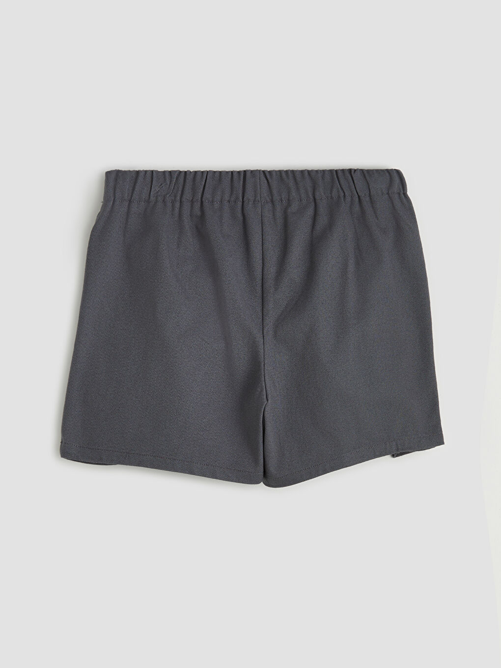 Gri Kız Çocuk Pileli Şort Etek-1