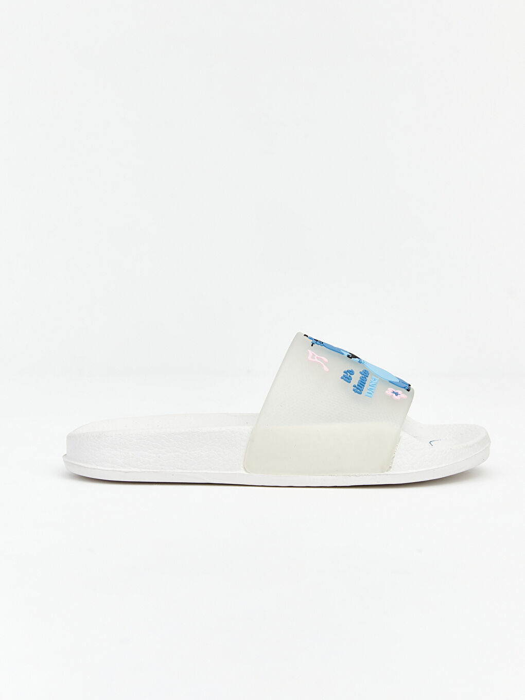 Papuci slider ALB Fată-1