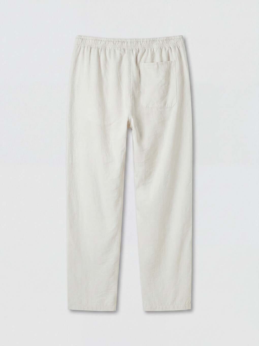 Relaxed Fit Linen-look Men's Trousers-5
