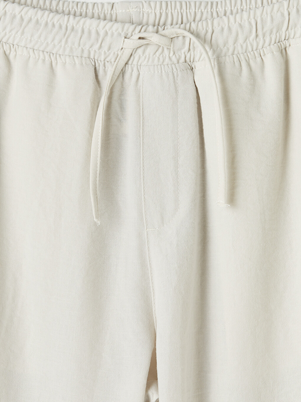 Relaxed Fit Linen-look Men's Trousers-6