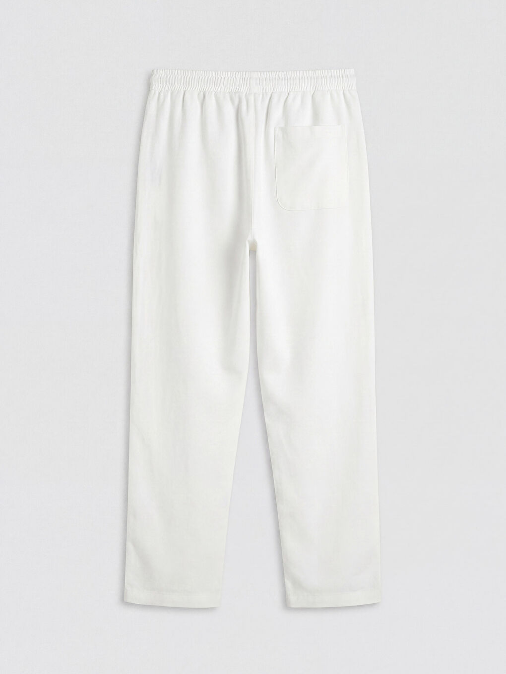 Relaxed Fit Linen-Look Men's Trousers-1