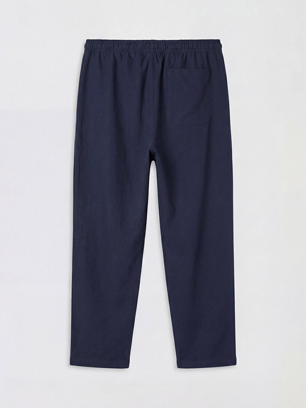 بنطلون رجالي بقصة مريحة بملمس يشبه الكتان-1