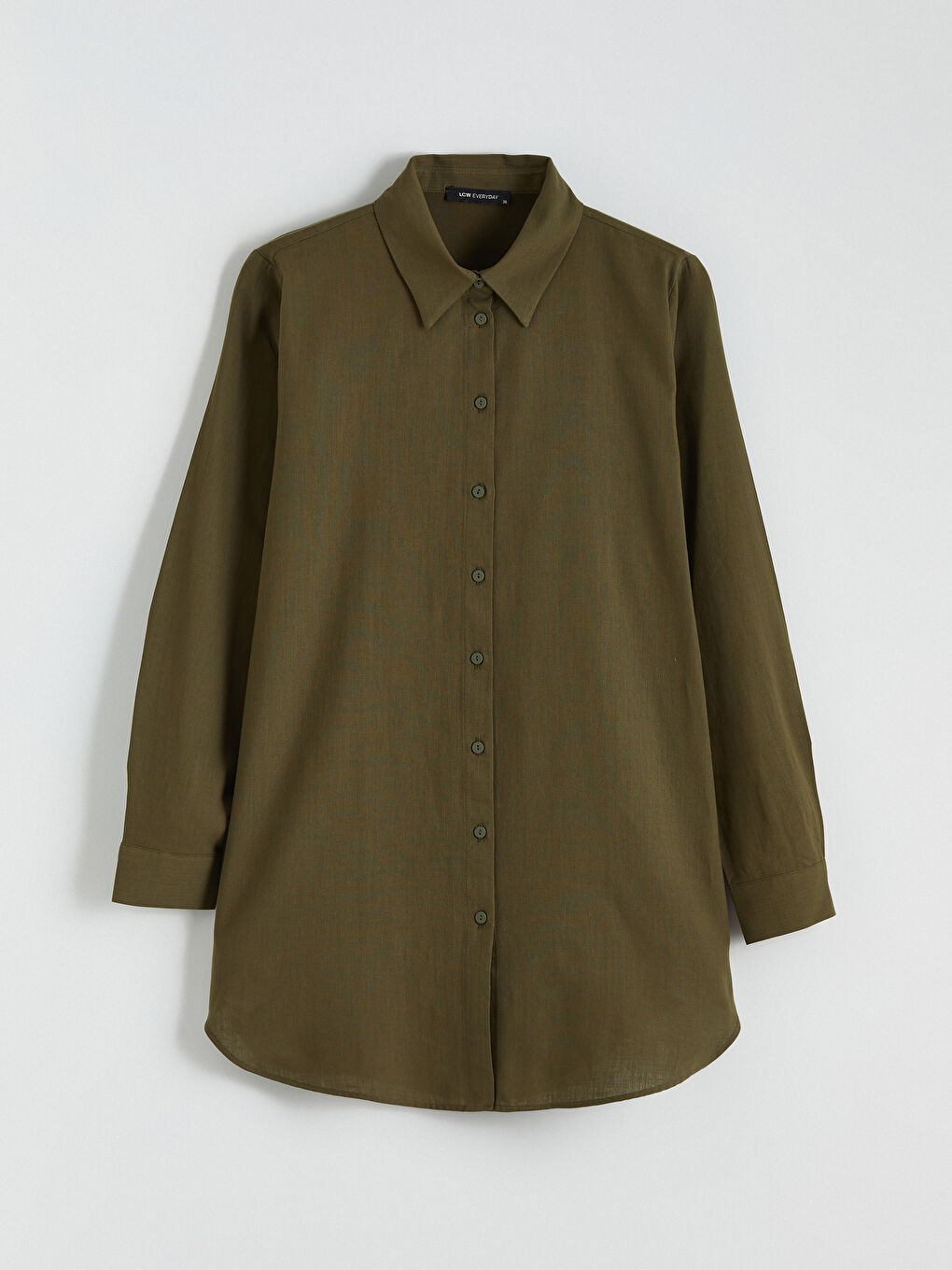 Haki Regular Fit Kadın Gömlek Tunik-4