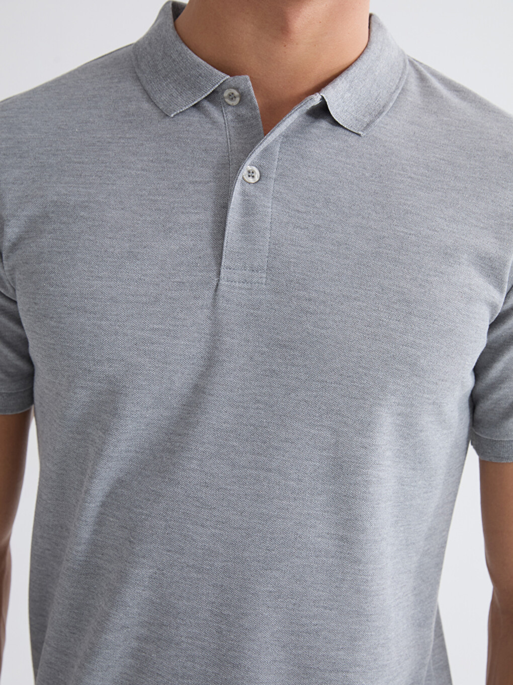 Polo Neck Pique Men's T-shirt-2