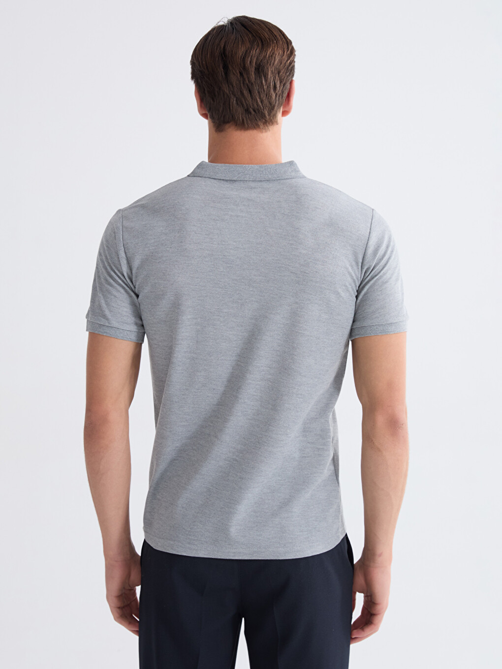 Polo Neck Pique Men's T-shirt-3