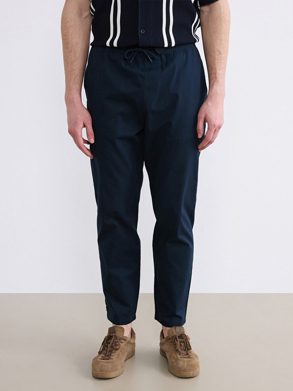 Lacivert Standart Fit Erkek Pantolon-1