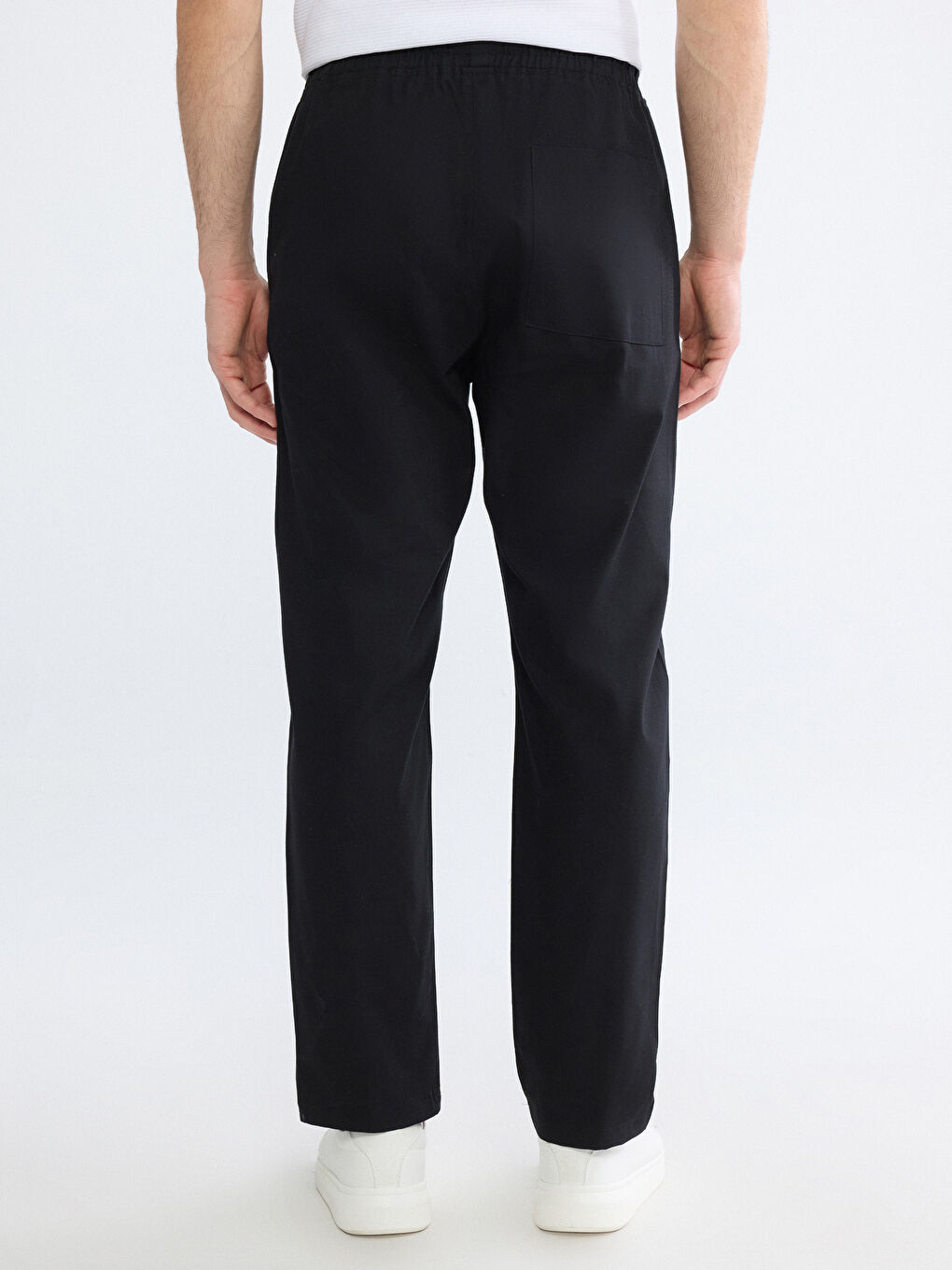 Siyah Standart Fit Erkek Pantolon-3