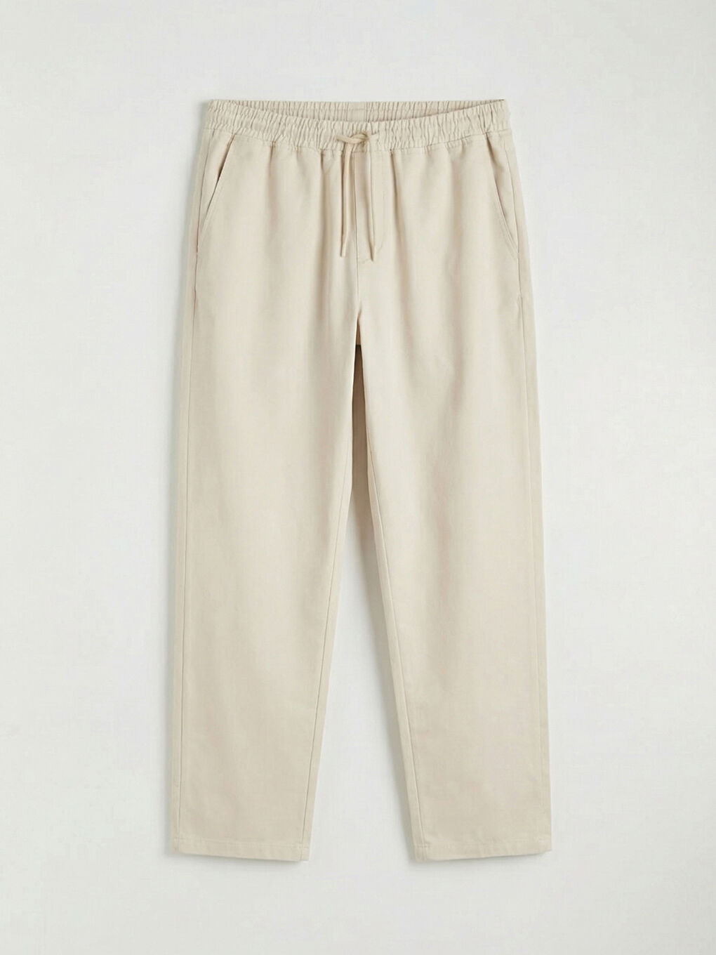 Ekru Erkek Standart Fit Pantolon-4