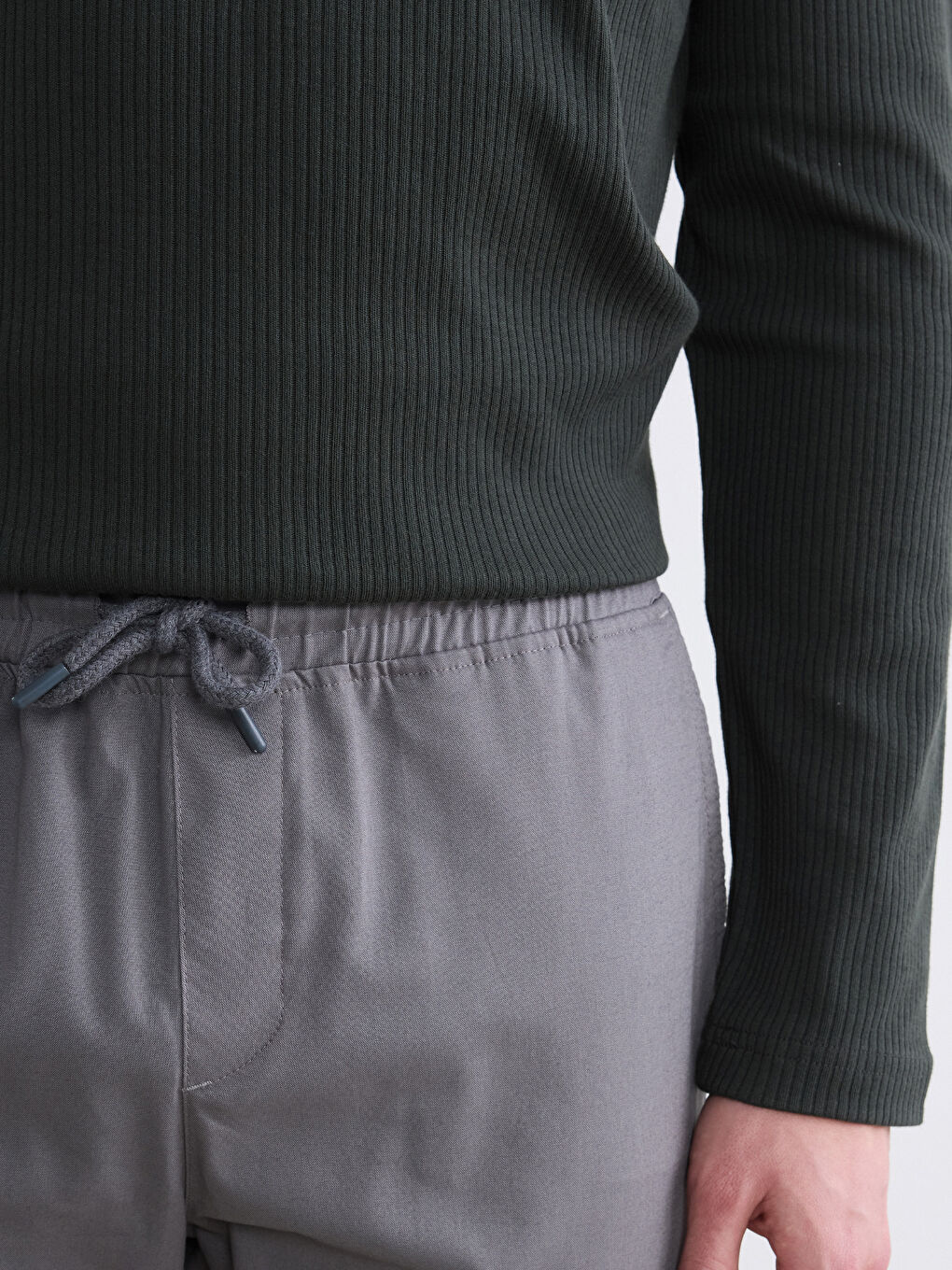 Antrasit Standart Fit Erkek Pantolon-2