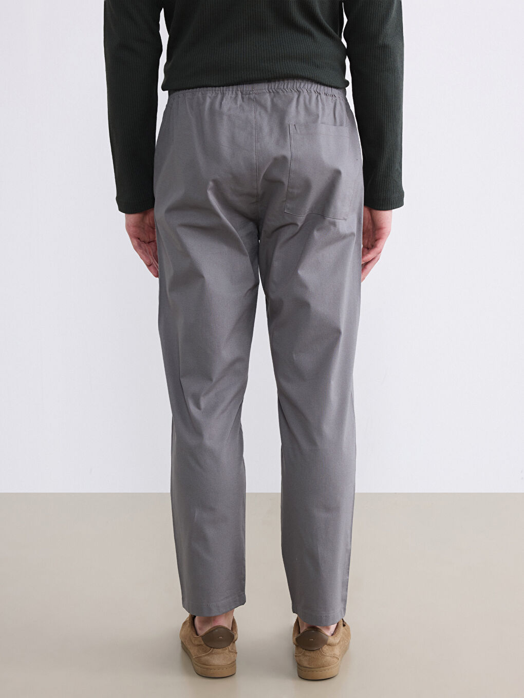 Antrasit Standart Fit Erkek Pantolon-3