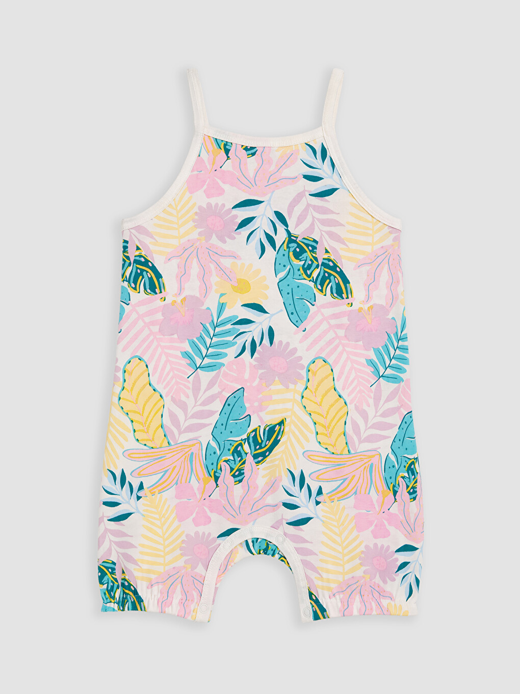 Strappy Printed Baby Girls' 2 Pack Jumpsuit-1