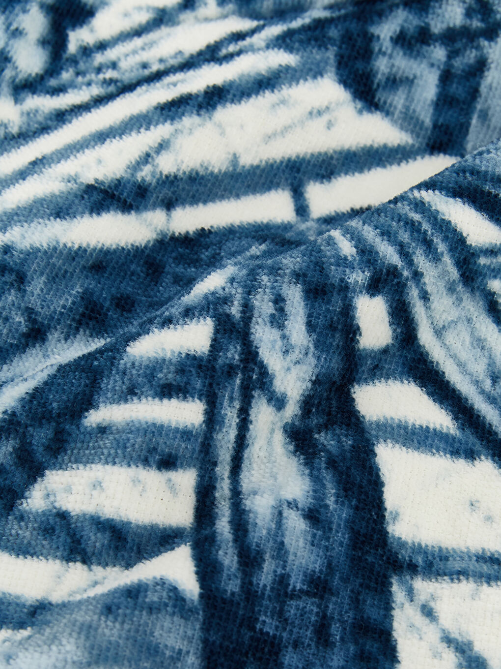 Yeşil Desenli Plaj Havlusu 70x150 cm-1