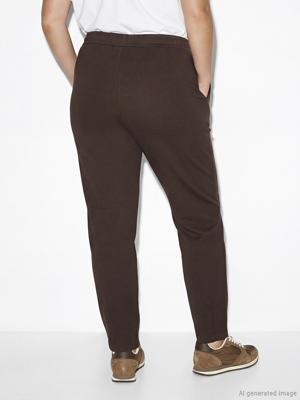 Pantalon plissé femme coupe carotte-3