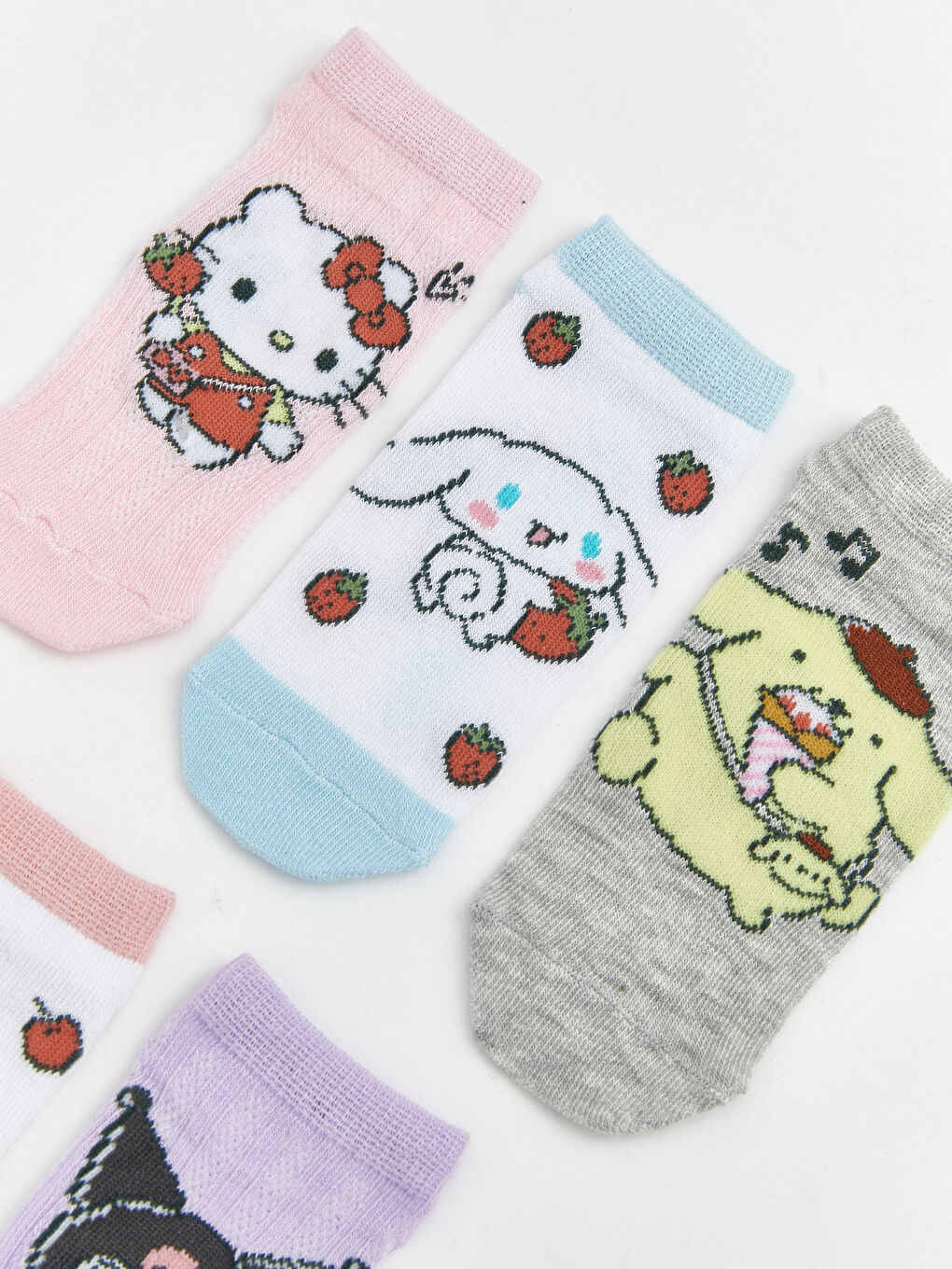 Mädchen ROSA Sneaker-Socken-1