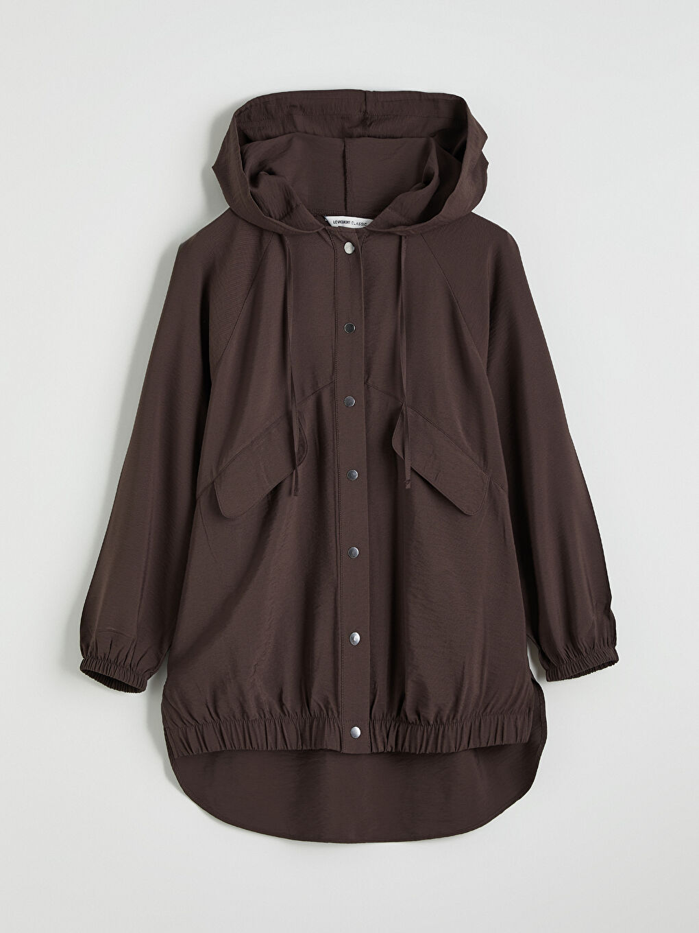 Kahverengi Kapüşonlu Kadın Ceket	-4