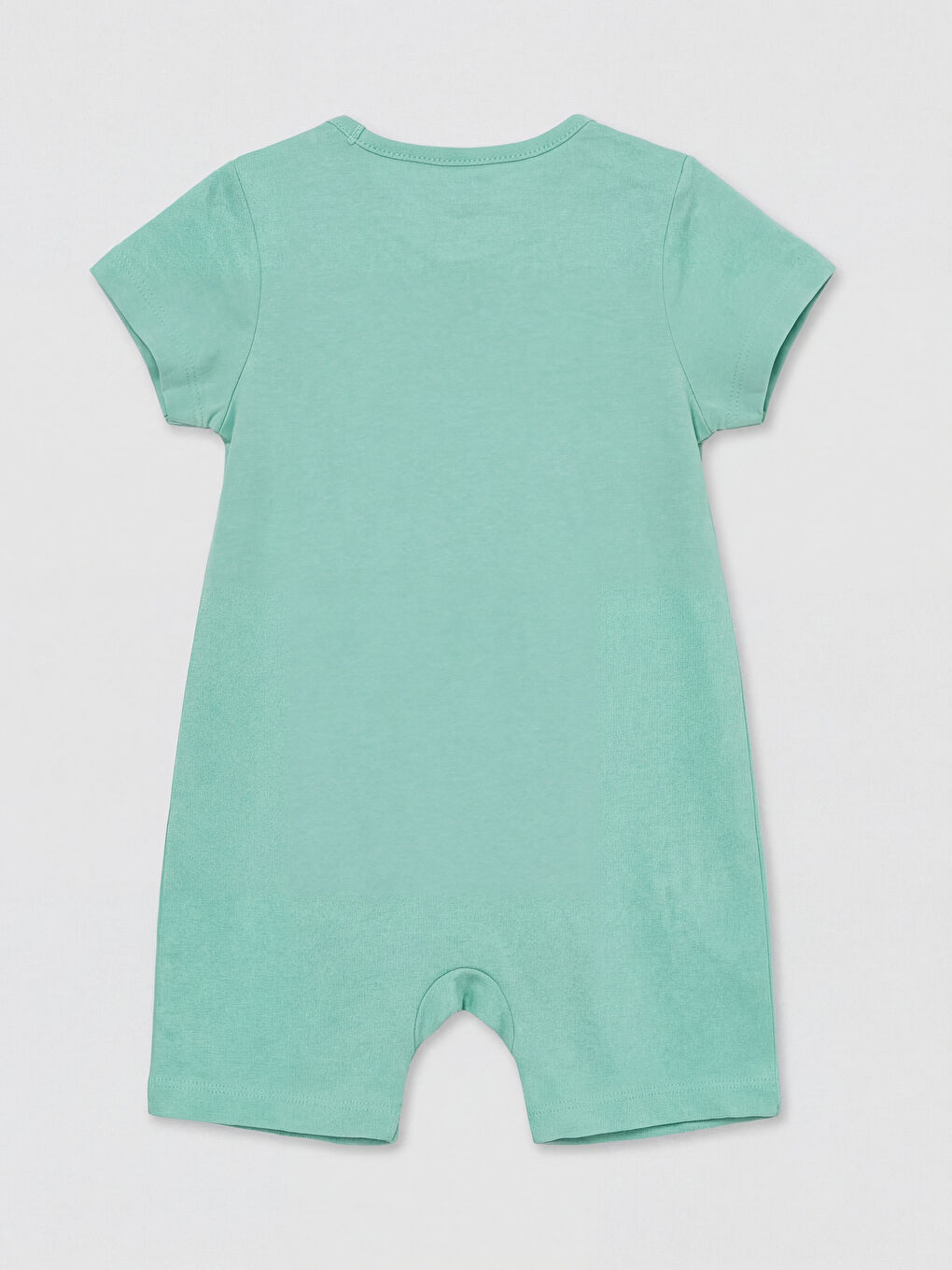 Yeşil Bisiklet Yaka Baskılı Erkek Bebek Tulum 2'li-2