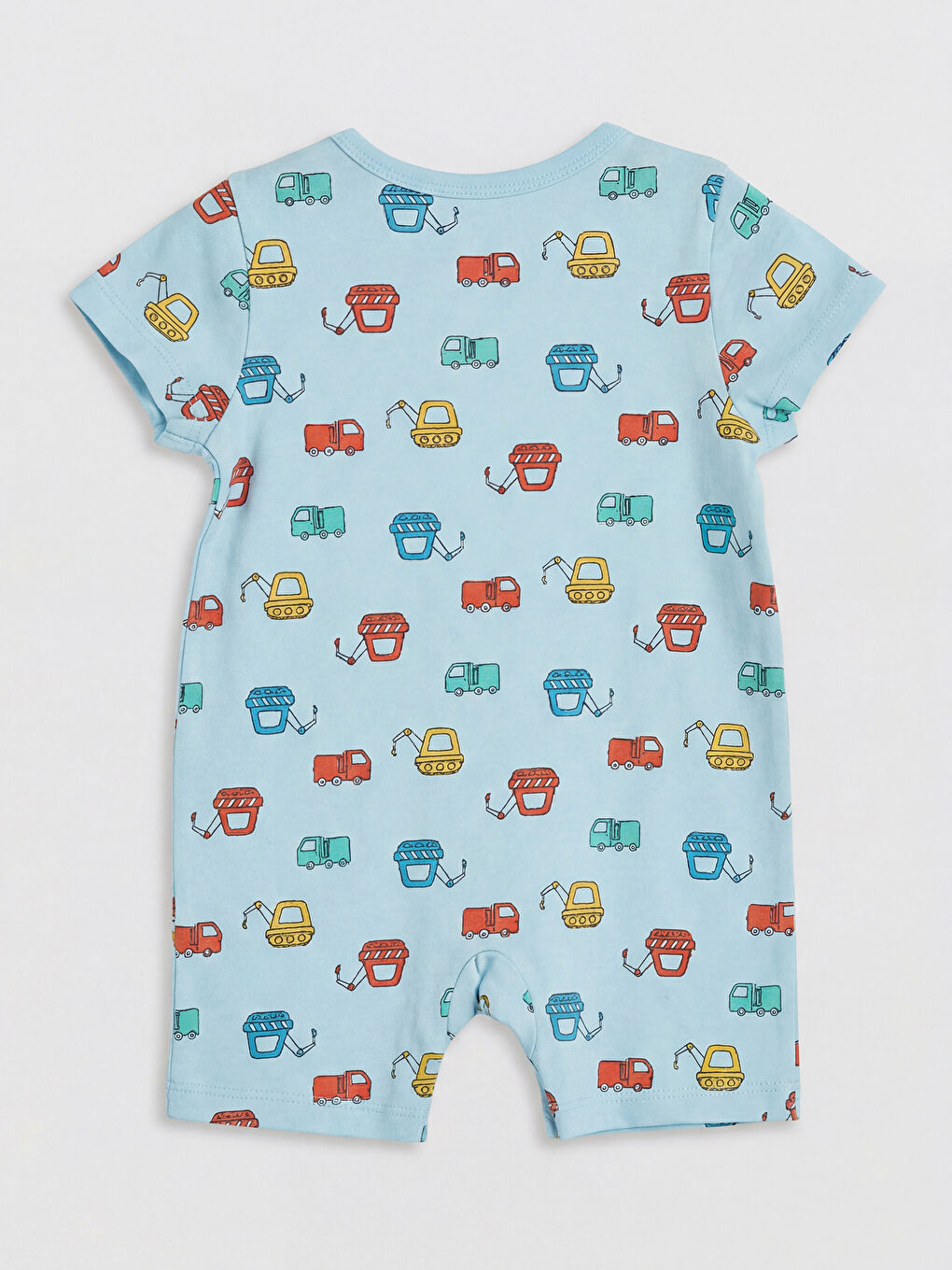 Yeşil Bisiklet Yaka Baskılı Erkek Bebek Tulum 2'li-4