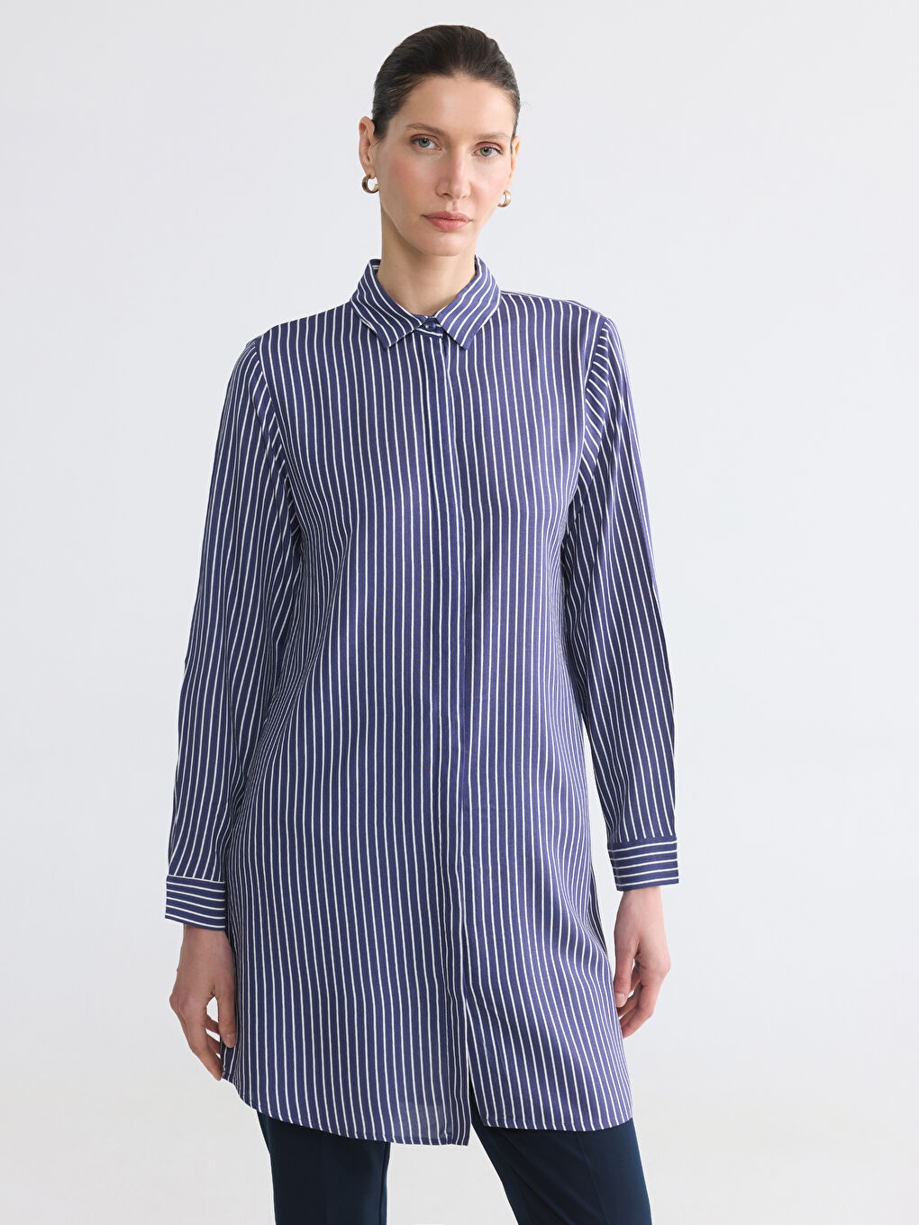 Striped Women's Shirt Tunic
