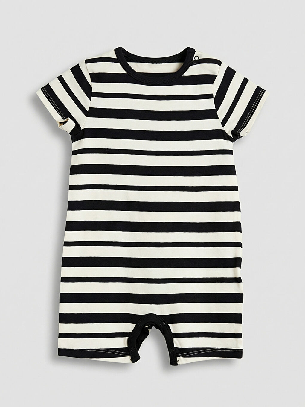 Ekru Baskılı Erkek Bebek Tulum 2'li-3