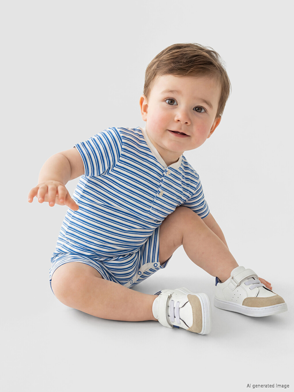 Striped Baby Boys' Jumpsuit-1