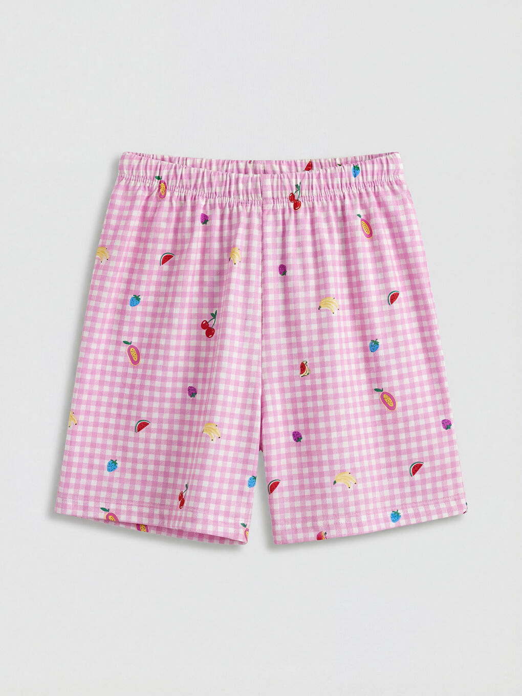 Crew Neck Girls' Shortie Pyjamas Set-3
