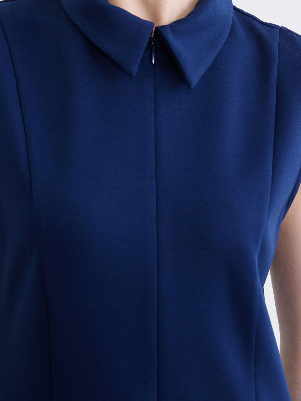 Gömlek Yaka Mini Elbise-2