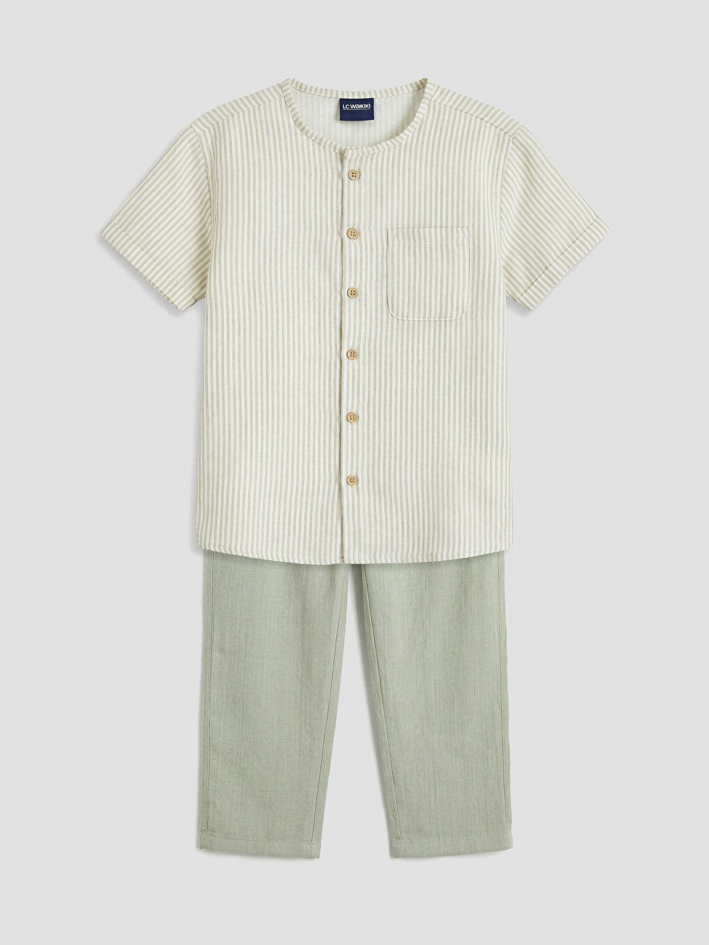 Striped Boys' Shirt And Trousers