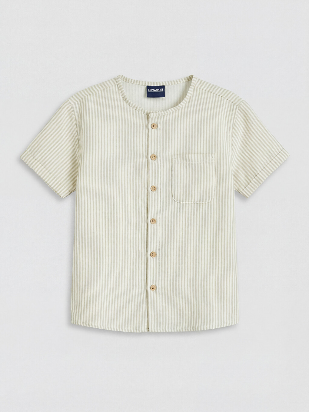 Striped Boys' Shirt And Trousers-1