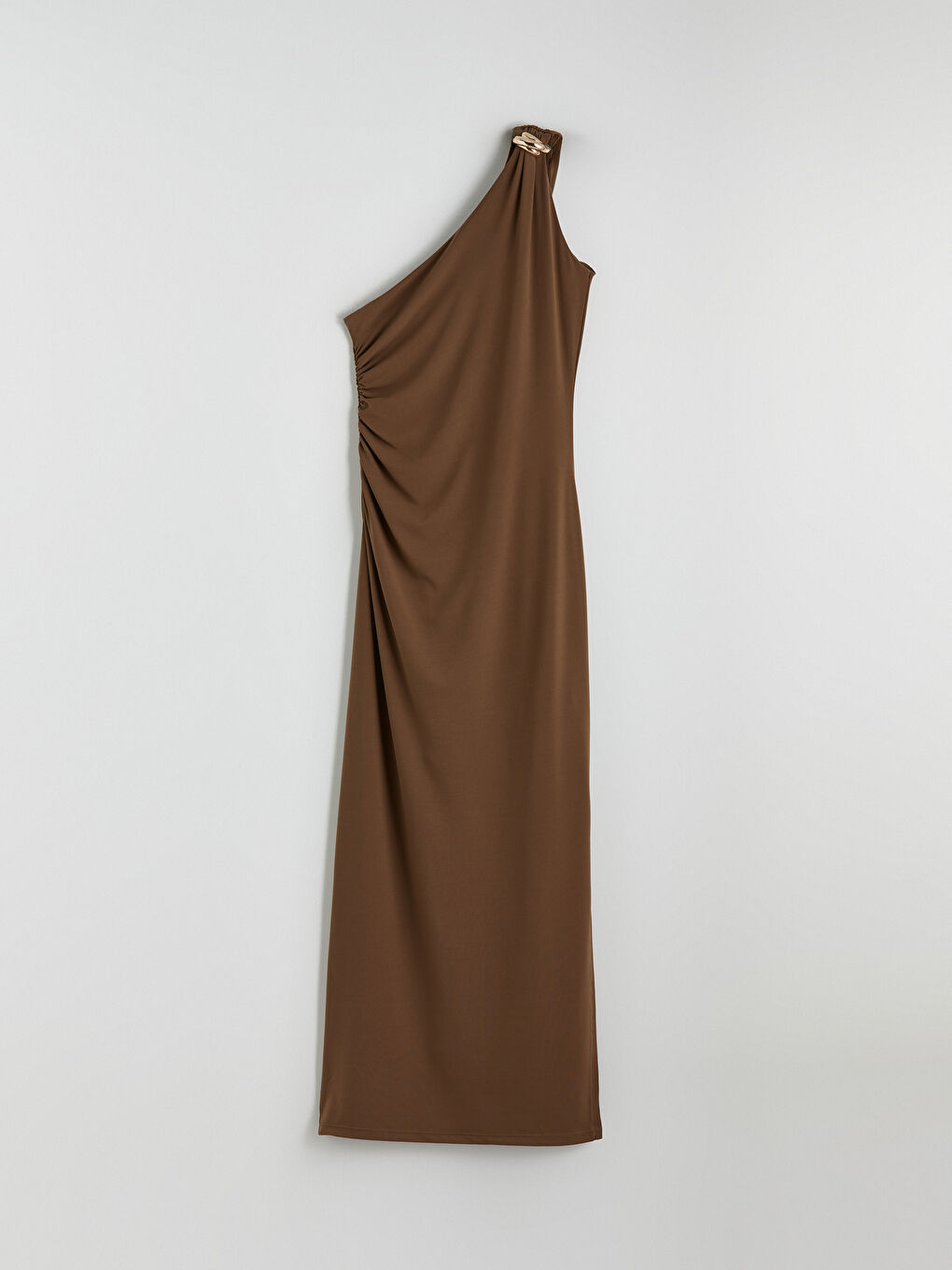 Women's One Shoulder Ruched Bodycon Dress-4