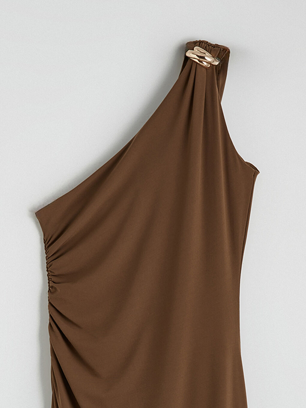 Women's One Shoulder Ruched Bodycon Dress-5