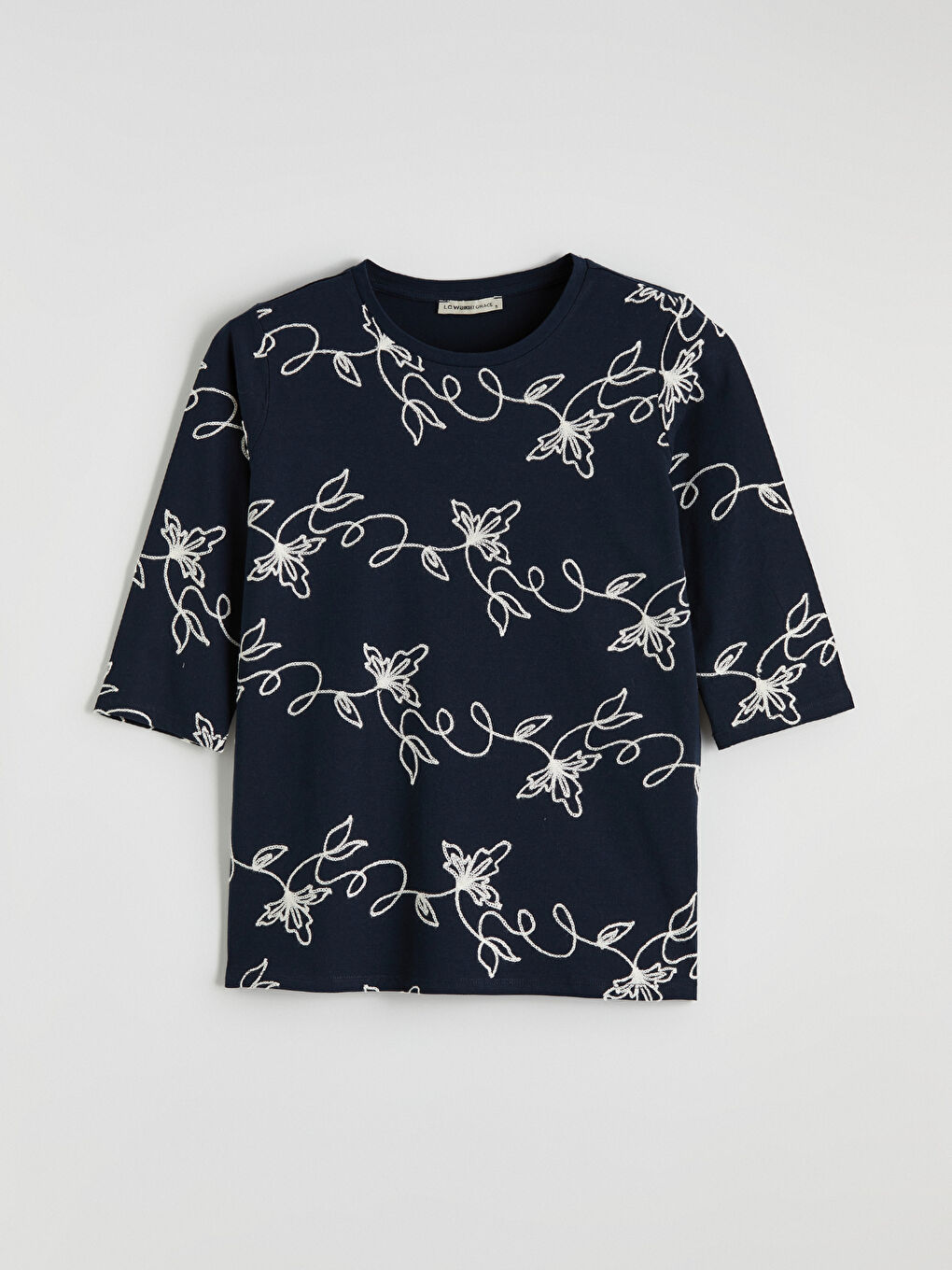 Žena TAMNO PLAVA Majica kratkih rukava-3