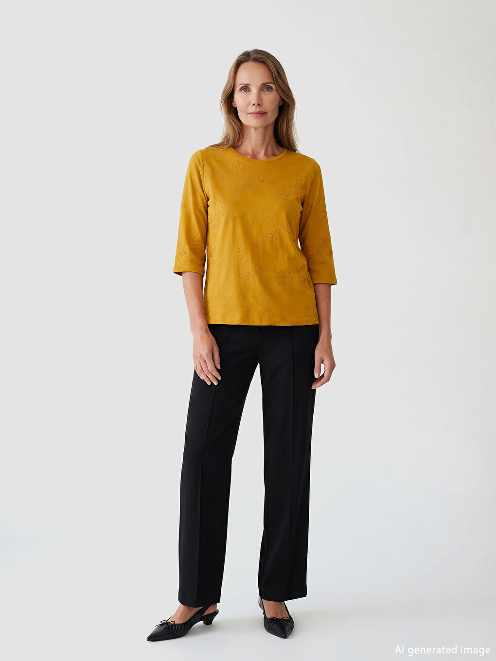 Woman YELLOW T-Shirt-1