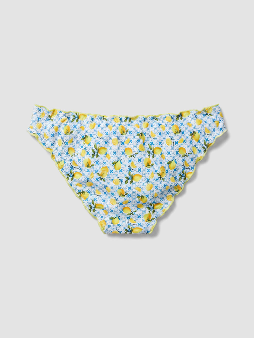 Pjesë e poshtme bikini për femra me print limoni-1