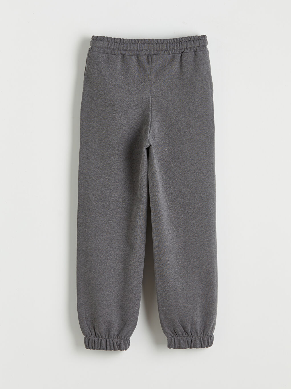 Gri Beli Lastikli Erkek Çocuk Jogger Eşofman Altı-1