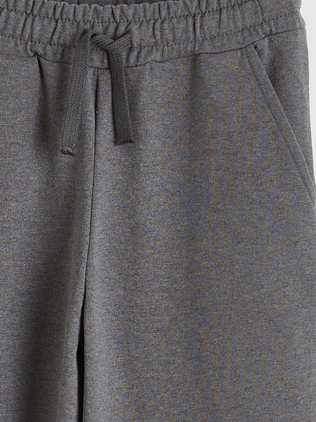 Gri Beli Lastikli Erkek Çocuk Jogger Eşofman Altı-2