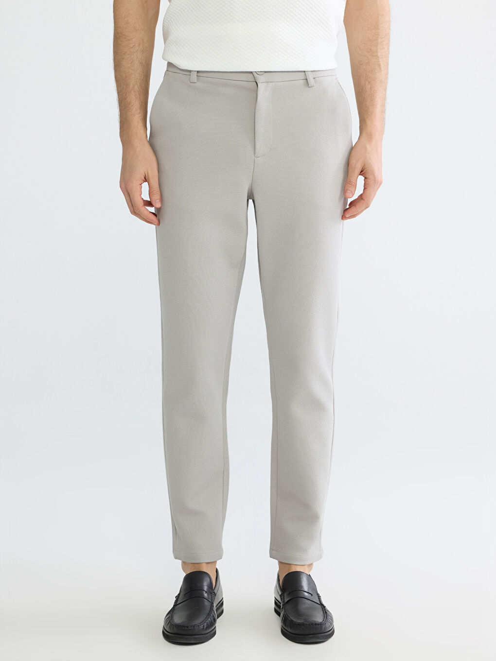 Gri Slim Fit Erkek Pantolon-2
