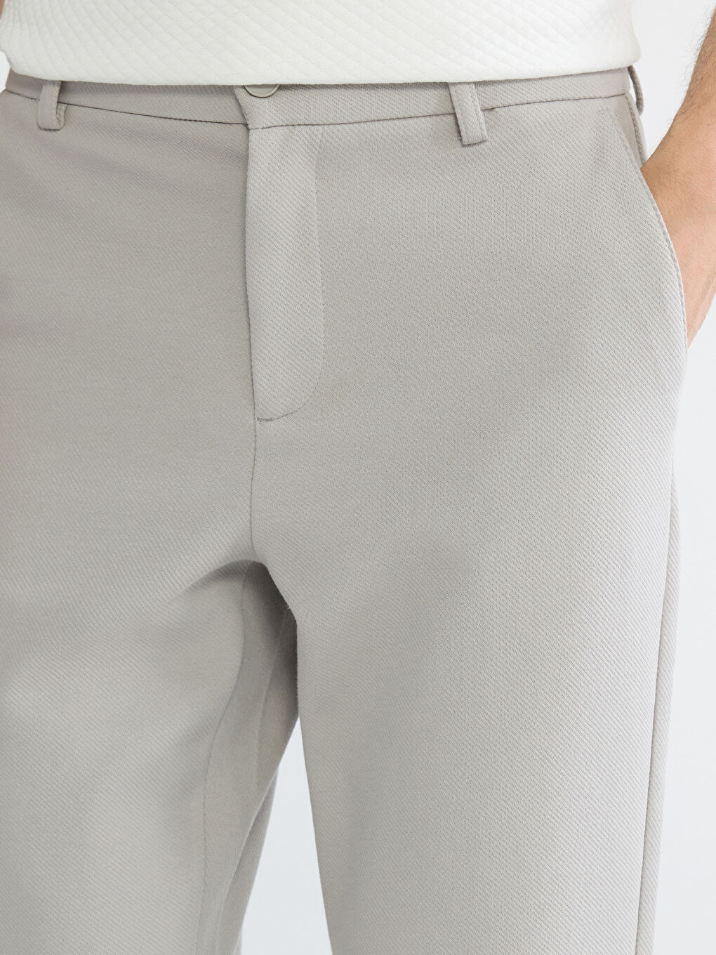 Gri Slim Fit Erkek Pantolon-3