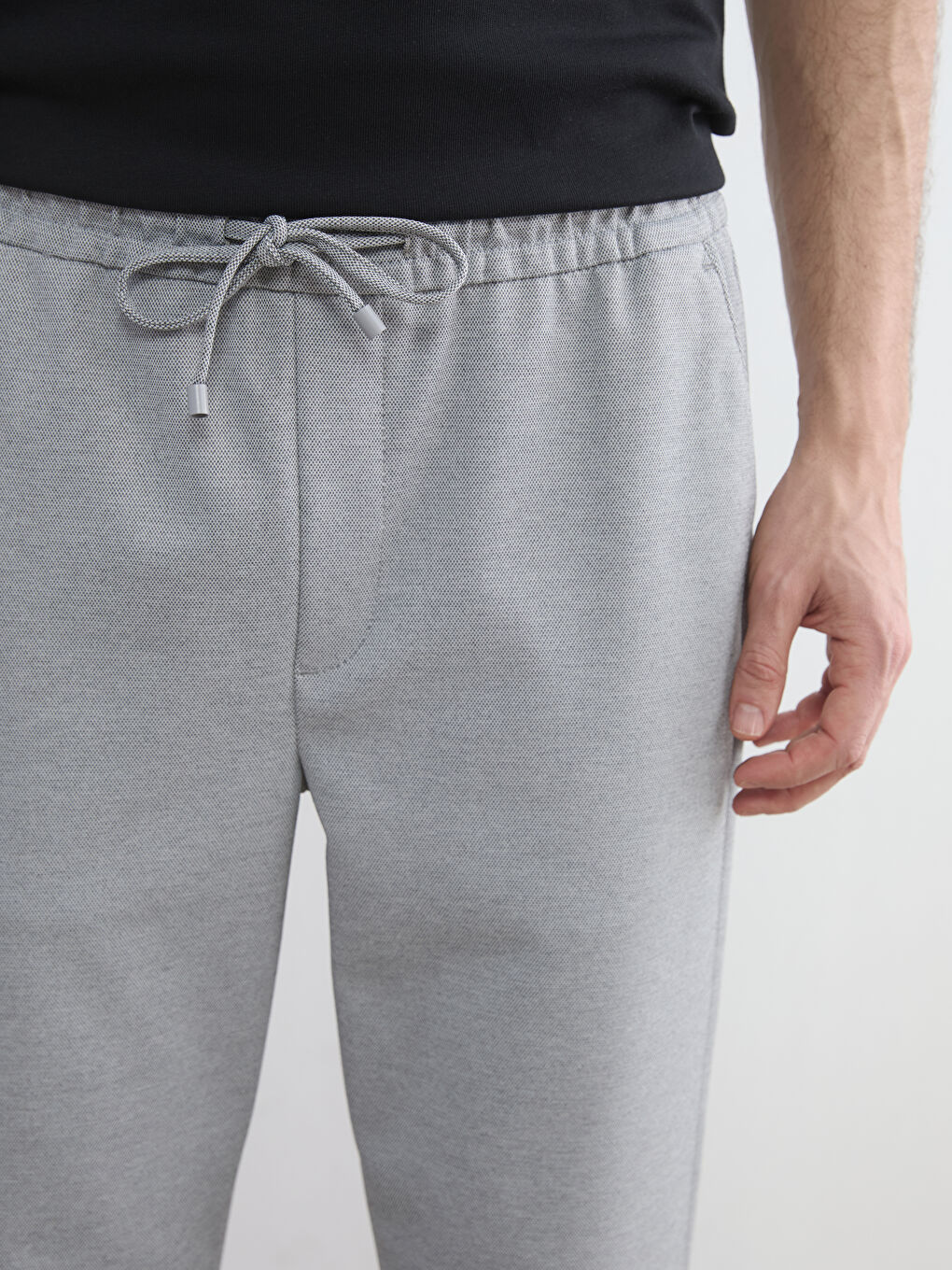 Gri Standart Kalıp Erkek Pantolon-2