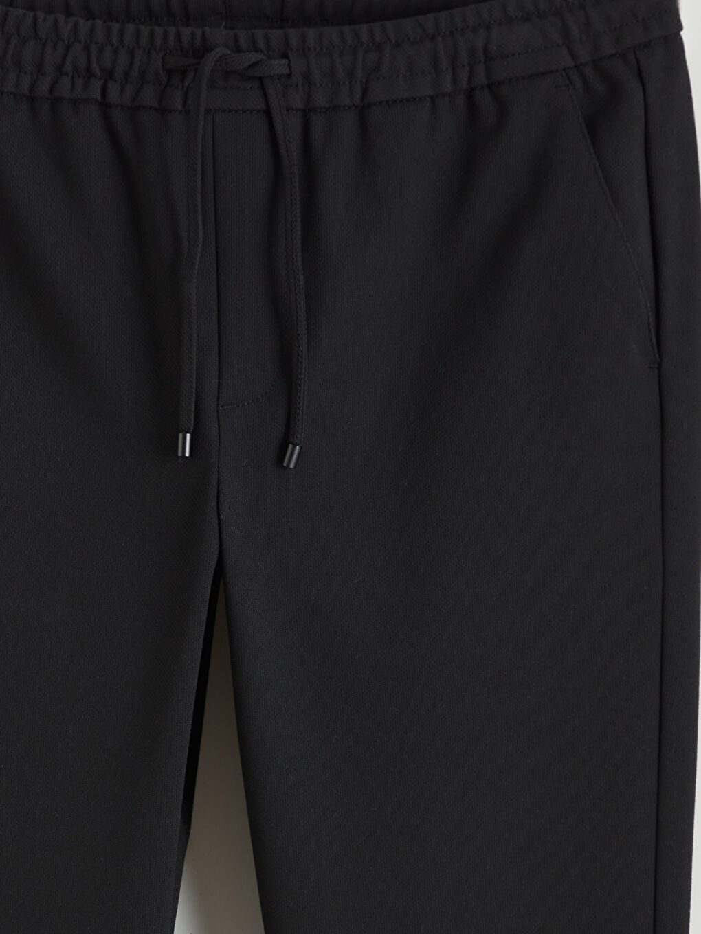 Siyah Standart Kalıp Erkek Pantolon-5