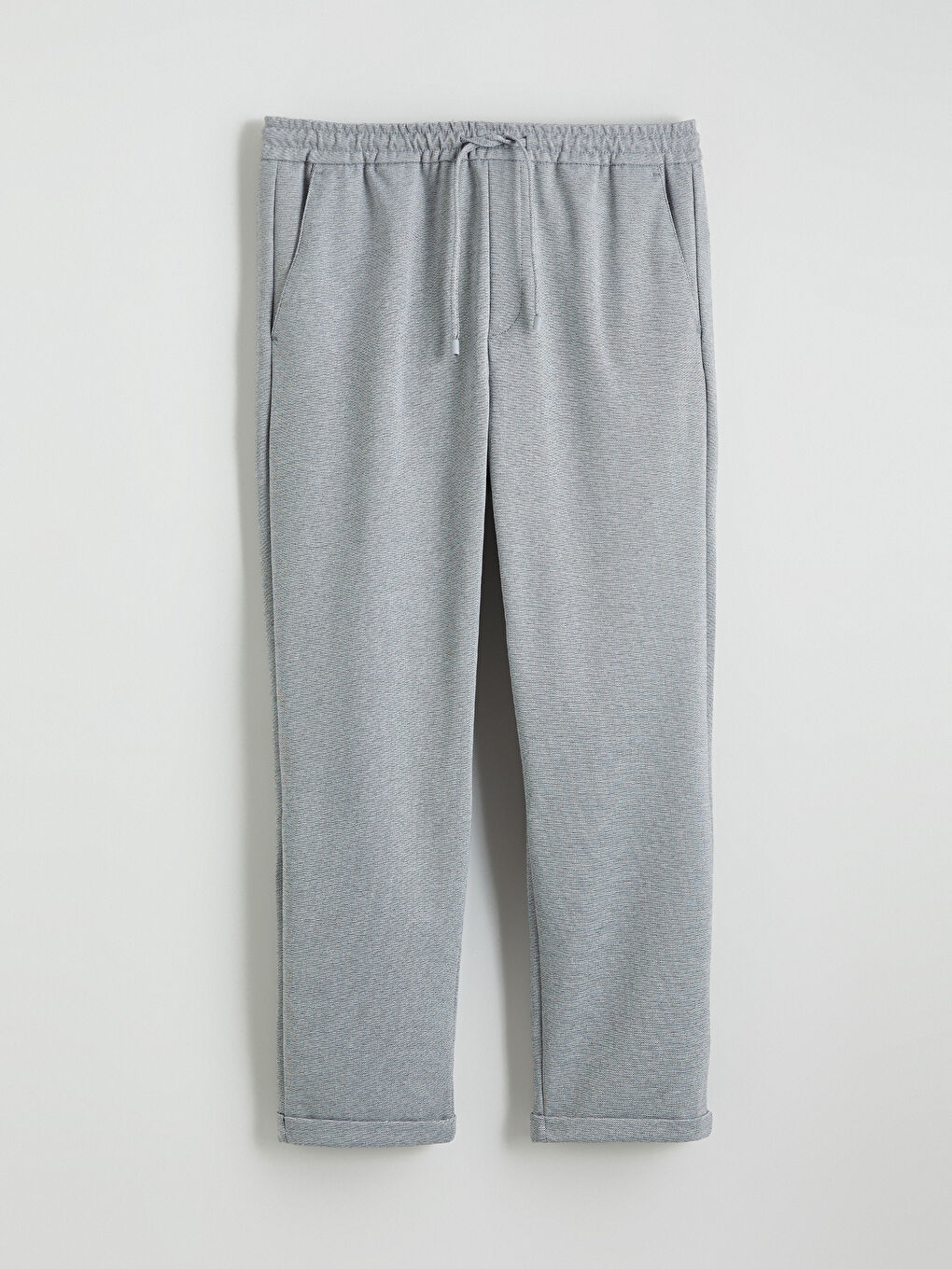 Gri Standart Kalıp Erkek Pantolon-4