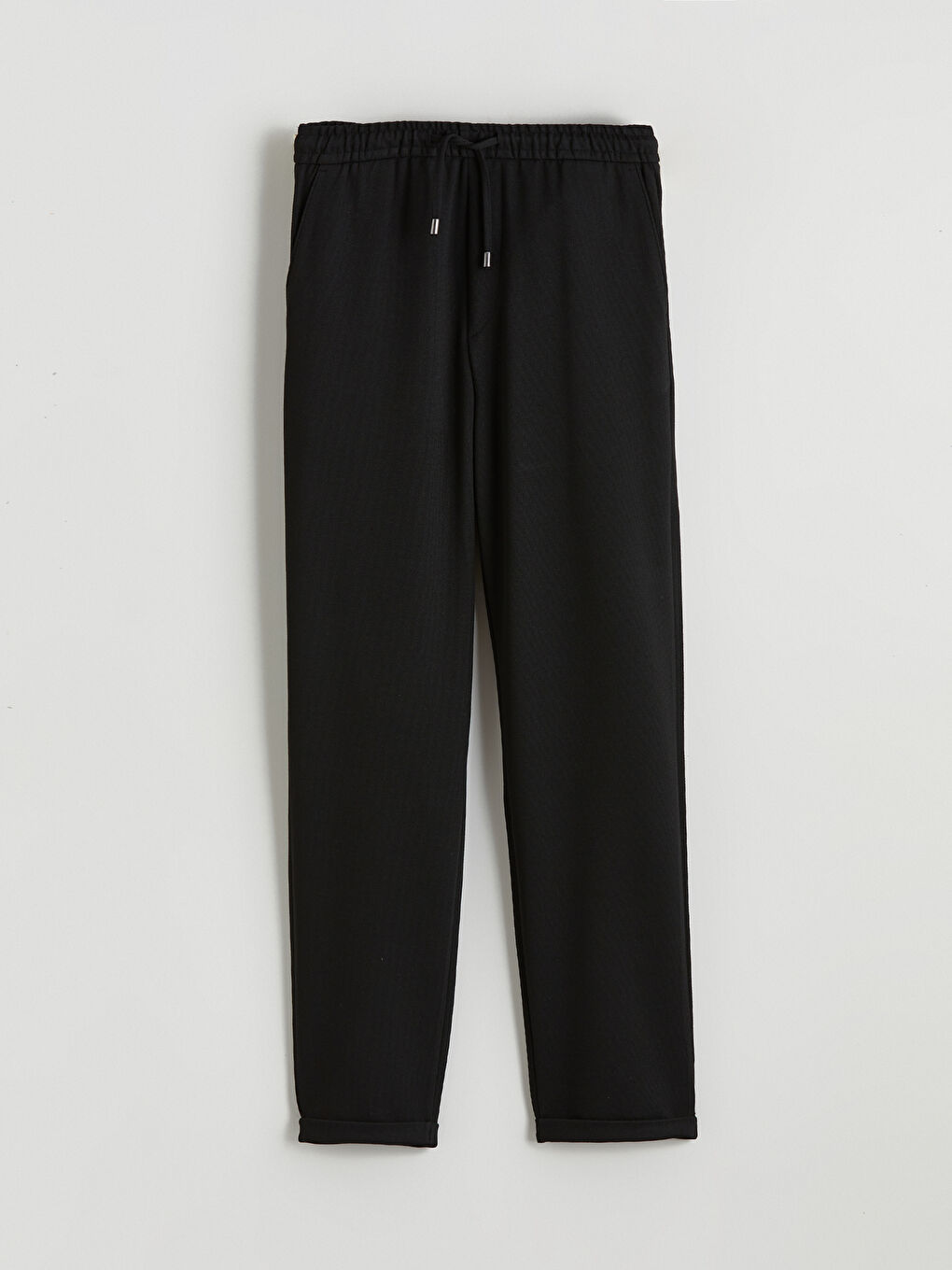 Siyah Standart Kalıp Erkek Pantolon