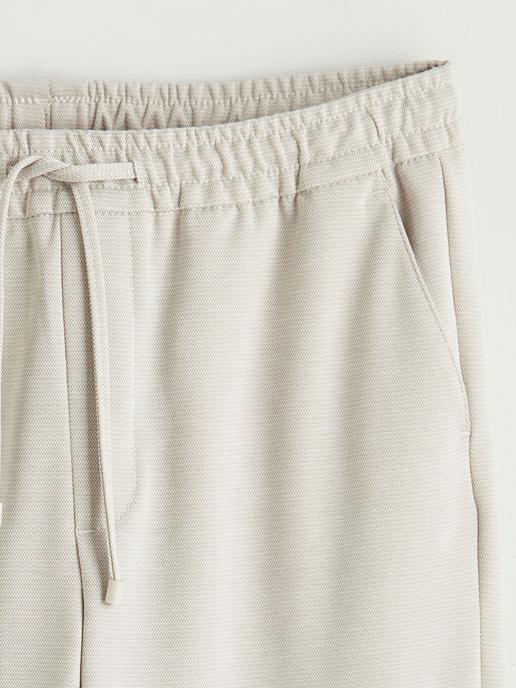 Bej Standart Kalıp Erkek Pantolon-5