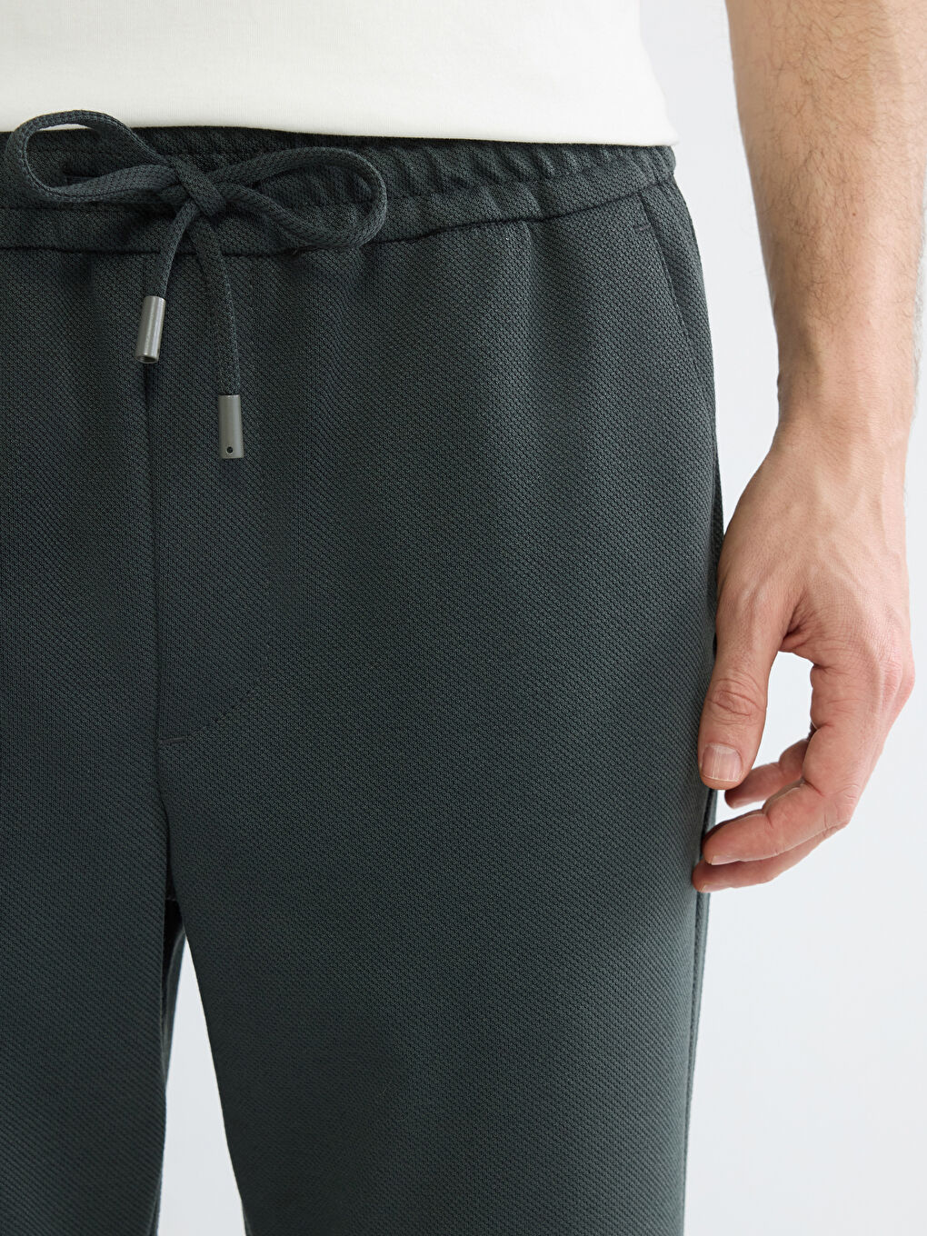 Petrol Standart Kalıp Erkek Pantolon-2