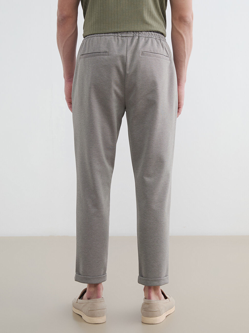 Kahverengi Standart Kalıp Erkek  Pantolon-4