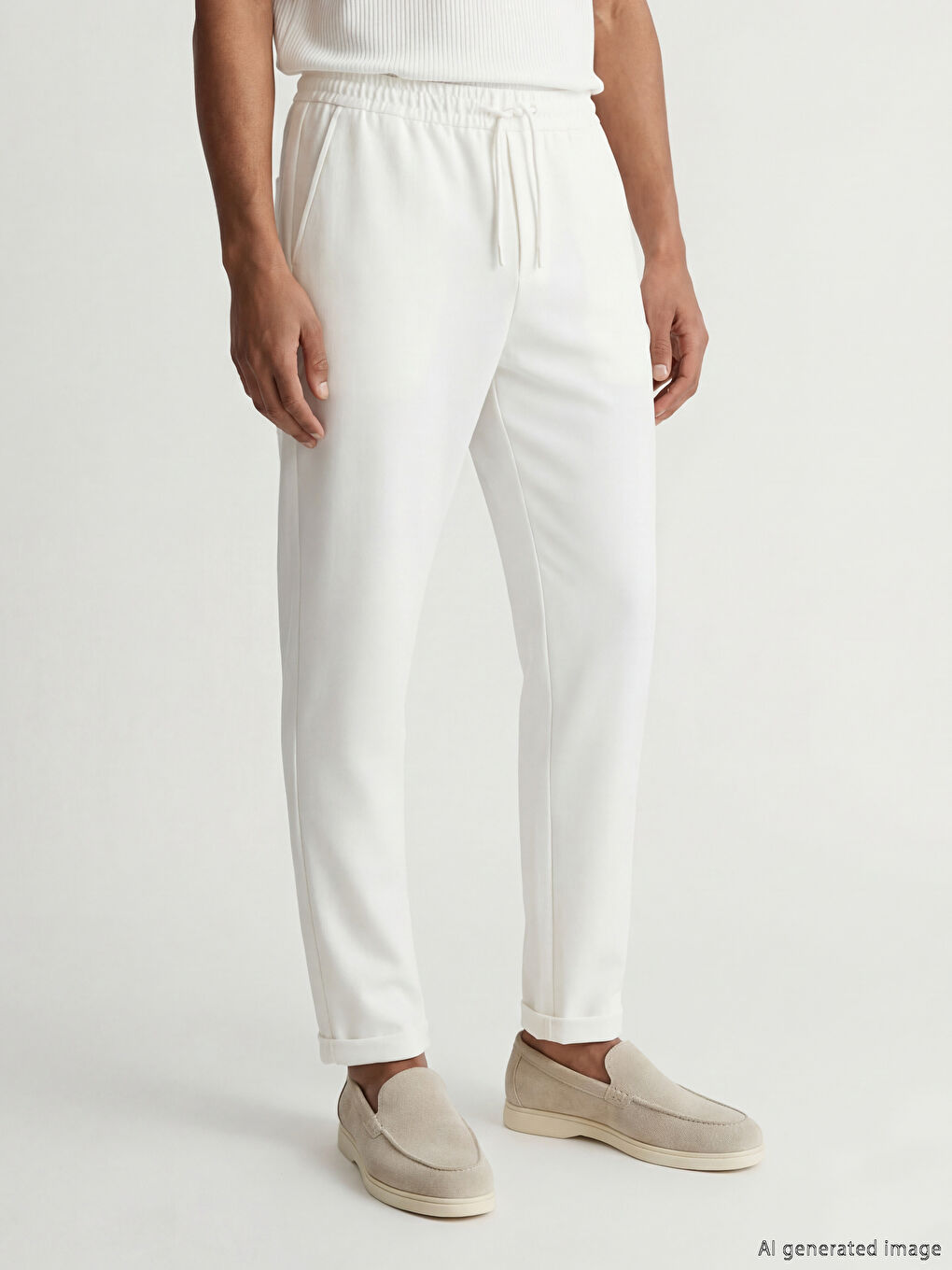 Ekru Standart Erkek Pantolon-1